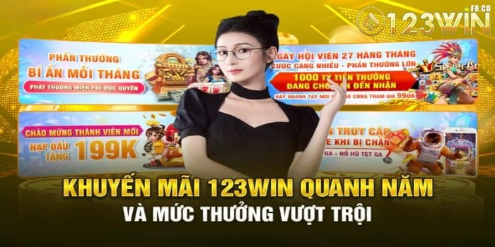 Các khuyến mãi 123WIN đang được áp dụng 